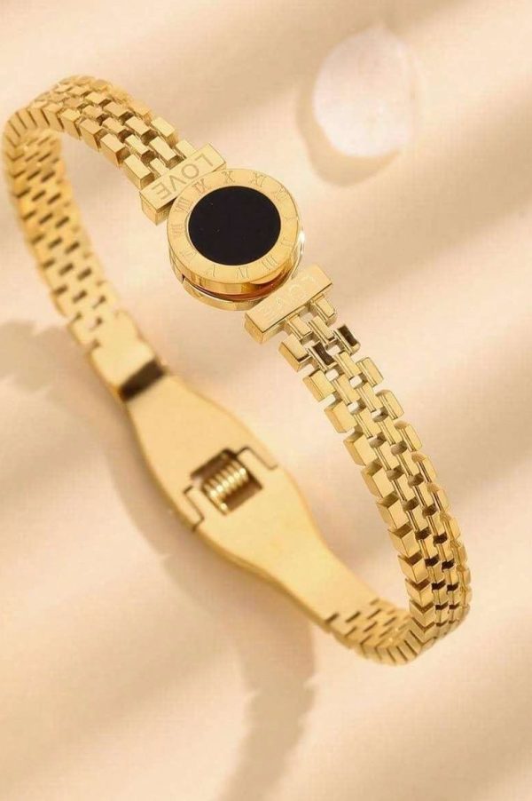 Timeless Roman Numeral Engraved Bangle