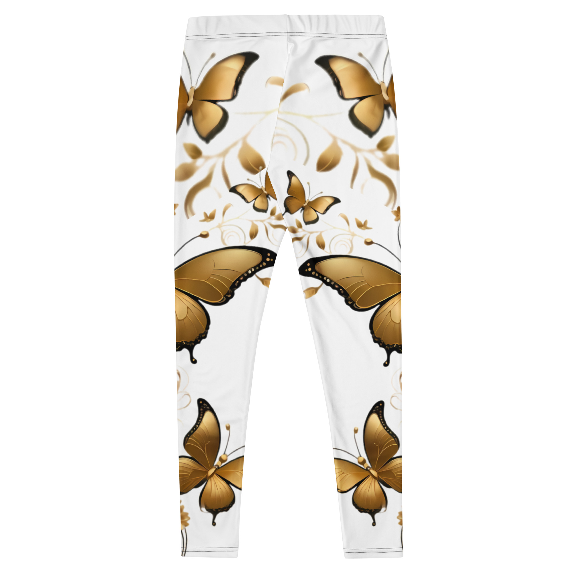 REJEY Golden Butterfly All-Over Print Leggings - Image 2