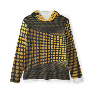 REJEY Dimensional Grid All-Over Print Men's Sports Warmup Hoodie
